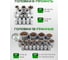 Набор инструментов Rockforce 142 + 6 предметов 1/4, 3/8, 1/2 RF-41421-5HD(63207) 3