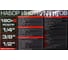 Набор инструментов Rockforce 180 + 2 предмета 1/4, 3/8, 1/2 RF-41802+2(63204) 24