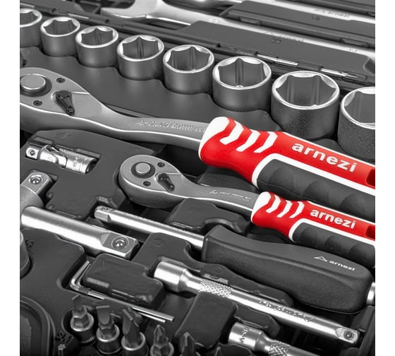 Набор инструментов ARNEZI 82 пр. 1/4"DR, 1/2"DR R0900082