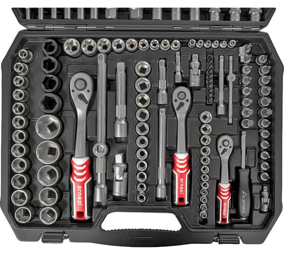 Набор инструментов ARNEZI 150 пр. 1/4"DR, 1/2"DR, 3/8"DR R0900150