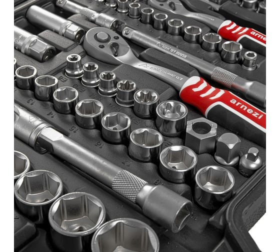 Набор инструментов Arnezi 1/4"DR, 1/2"DR, 3/8" 127 предметов DR R0900127