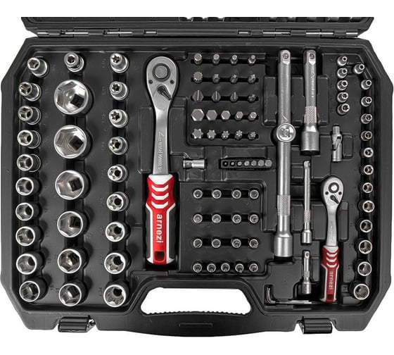 Набор инструментов ARNEZI 130 пр. 1/4"DR, 1/2"DR R0900130