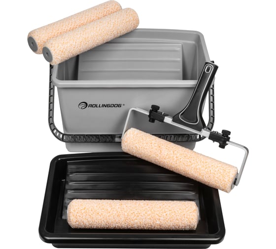 Набор малярный Rollingdog THE MOLOSSUS (7 предметов), конус, 4 валика 305мм, серия Elite 70007 1