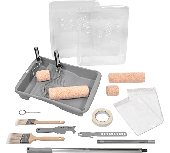 Набор малярный Rollingdog SUPER-MICRO (18 предметов) резьба, серия Professional 70292 1