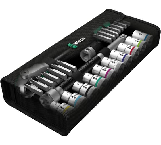 Набор с трещоткой WERA, Zyklop Speed 1/2", 28 предметов WE-004076
