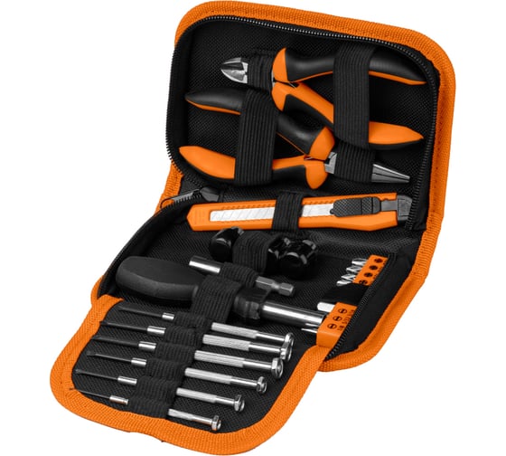 Набор инструментов TDM ELECTRIC 25 предметов, тканевый чехол, серия "Гранит" SQ1014-0204