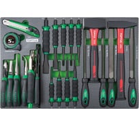 Набор инструментов TOPTUL молотки, выколотки и губцевый, 23 предметов, в мягком ложементе GED2332