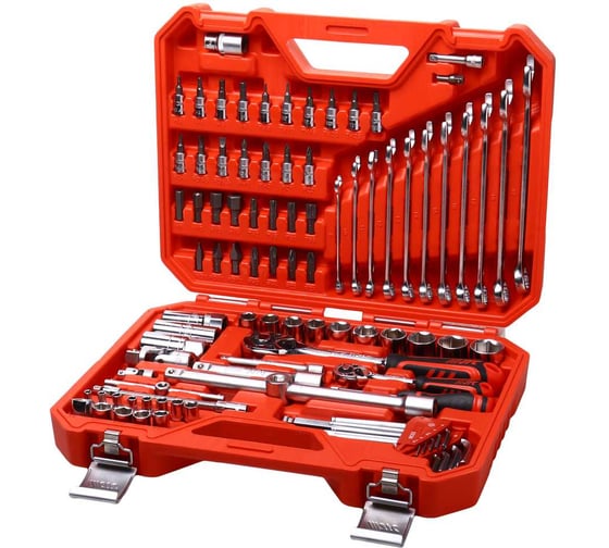 Набор инструментов JTC 1/4 & 1/2 6-гранный (в кейсе) 92 предмета JTC-H092C 1