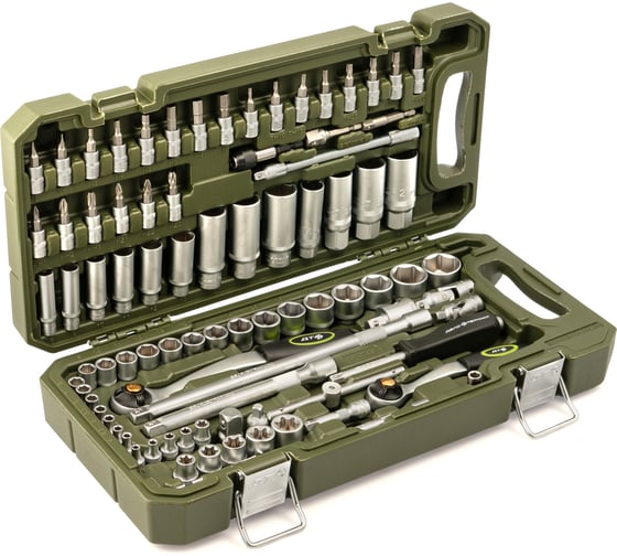 Набор головок и принадлежностей Дело Техники 1/4, 3/8, 88 предметов 610788 1