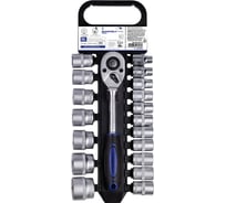 Набор головок и трещотка SMARTBUY, на 1/2 дюйма, 19 предметов, CR-V сталь, Smartbuy PRO TOOLS SBT-PRO-SSW-19