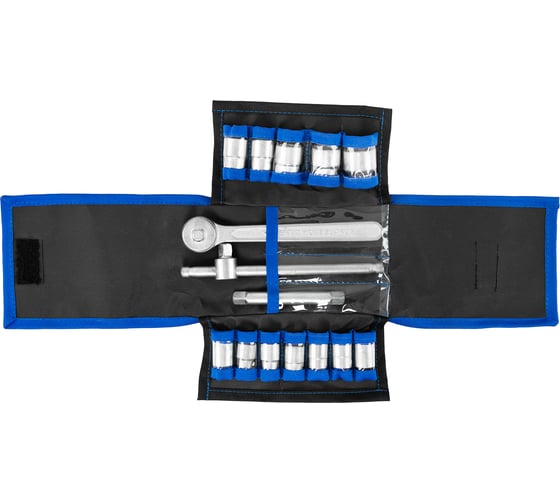 Набор головок SITOMO N4 оцинк. 8-22мм (кв.10мм) ПВХ фут. BELARUS 1141697 1