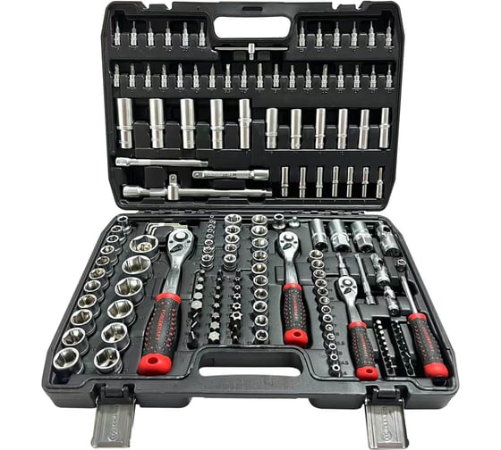 Набор инструментов Forcekraft 172 предмета 1/4 3/8 1/2 6гр FK LIGHT-41723-5(63703) 1