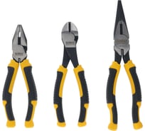 Набор плоскогубцев и кусачек Dewalt: плоскогубцы, 16 см + длинногубцы, 20 см + кусачки, 16 см DWHT82813-0