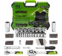 Набор инструментов ForsLine 115 предметов 1/4, 1/2 (6гр.) FL-41151-5(63390)