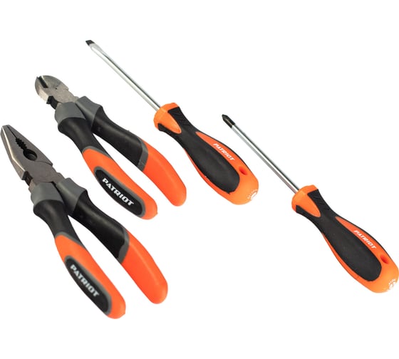 Набор инструментов PATRIOT 4 в 1 SPS-4: отвертки SL6х100, PH2х100, Patriot (1165) 350003306