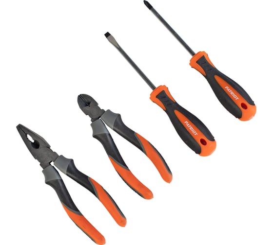 Набор инструментов PATRIOT 4 в 1 SPS-4: отвертки SL6х100, PH2х100, Patriot (1165) 350003306