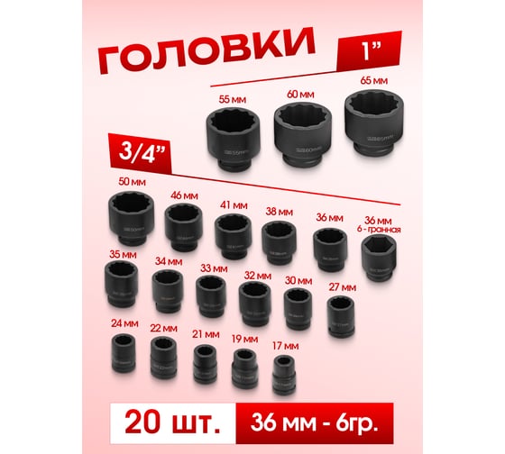 Набор ударных инструментов, 26 предметов Forcekraft FK-68262-9MPB(50622)