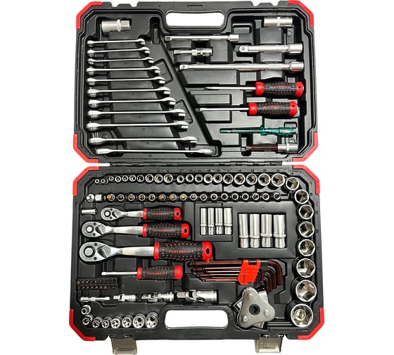 Набор инструментов Forcekraft 121 предмет 1/4 3/8 1/2 6гр FK LIGHT-41212-5(63679) 1