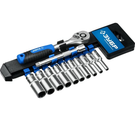 Набор торцовых головок ЗУБР Профессионал ТМ-12У 12 предм  27651-H12