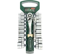 Набор головок с трещоткой в пласт. держателе Rockforce 20 предметов 1/2, 8-32мм, 6-граней RF-019-5MSA(11864)