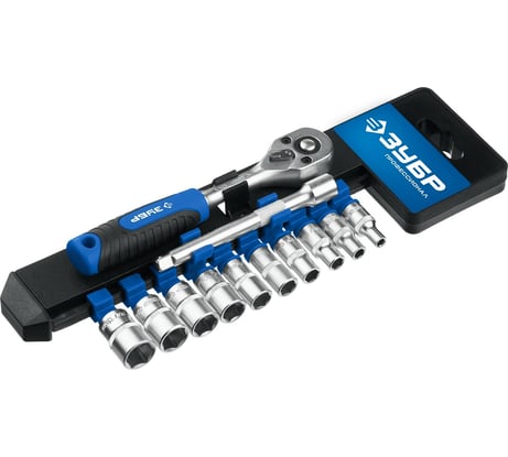 Набор торцовых головок ЗУБР Профессионал ТМ-12, 12 предметов 27645-H12_z01