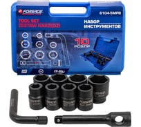 Набор инструментов Forsage 10 предметов 3/4 (6гр.) F-6104-5MPB(63804)