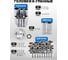Набор инструментов Forsage 108 предметов F LIGHT-41082-5L DS(64124) 3