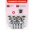 Набор инструментов Forcekraft 131 предмет FK LIGHT-41312-5 DS(64122) 5