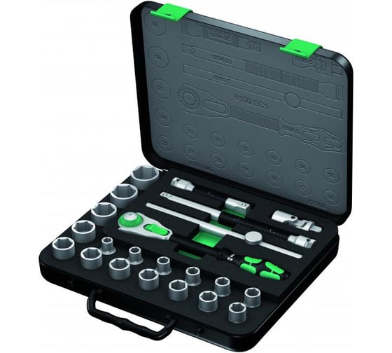 Набор трещоток 8100 SC 1 Zyklop 1/2" Wera WE-003644 1