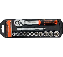 Трещотка 1/4 с набором головок KINGQUEEN 13 пред, 72 зуба, WIB-194