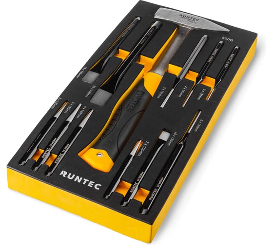 Набор ударно-рычажного инструмента RUNTEC в ложементе EVA, 12 предметов RT-PC1E12