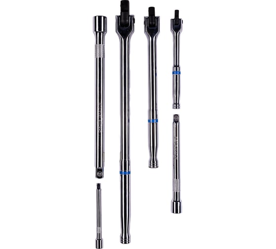 Набор воротков SMARTBUY, удлинителей, 6 штук (воротки 1/4-1/2-3/8, удлинители,150-250-100 мм) Smartbuy Tools SBT-WHS-6P1