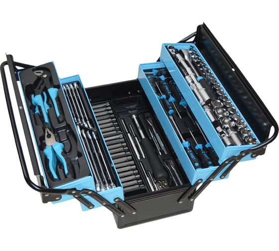 Набор инструмента AIST PRO 114 предмета, в раздвижном металлическом ящике 0-941114 00-00026676
