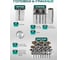 Набор инструментов Rockforce RF LIGHT-41802-5L(66662) 180 предметов 1/4, 3/8, 1/2 (6гр.) 7