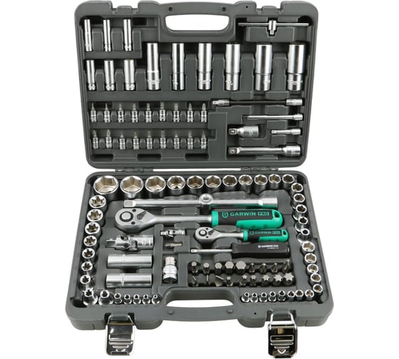 Набор ручных инструментов GARWIN 1/4 и 1/2 6 гр. 108 предметов 641080