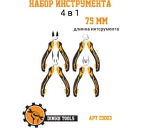 Набор DINGQI 4 в 1 (плоскогубцы, кусачки, длинногубцы, торцевые кусачки, сталь CR-V) 23003