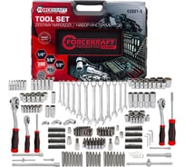 Набор инструментов Forcekraft 300 предметов 1/4, 3/8, 1/2, 6 граней FK LIGHT-43001-5(59639)
