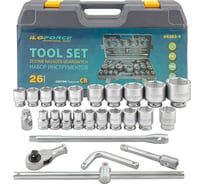 Набор инструментов iLOFORCE 26 предметов 3/4, 12 граней IF-68262-5(59580)