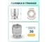 Набор инструментов iLOFORCE 21 предмет, 3/4, 12 граней IF-6212-9(59577) 3