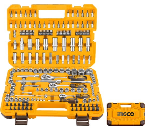 Набор головок с трещоткой INGCO 201 шт INDUSTRIAL,, набор HKTS082016