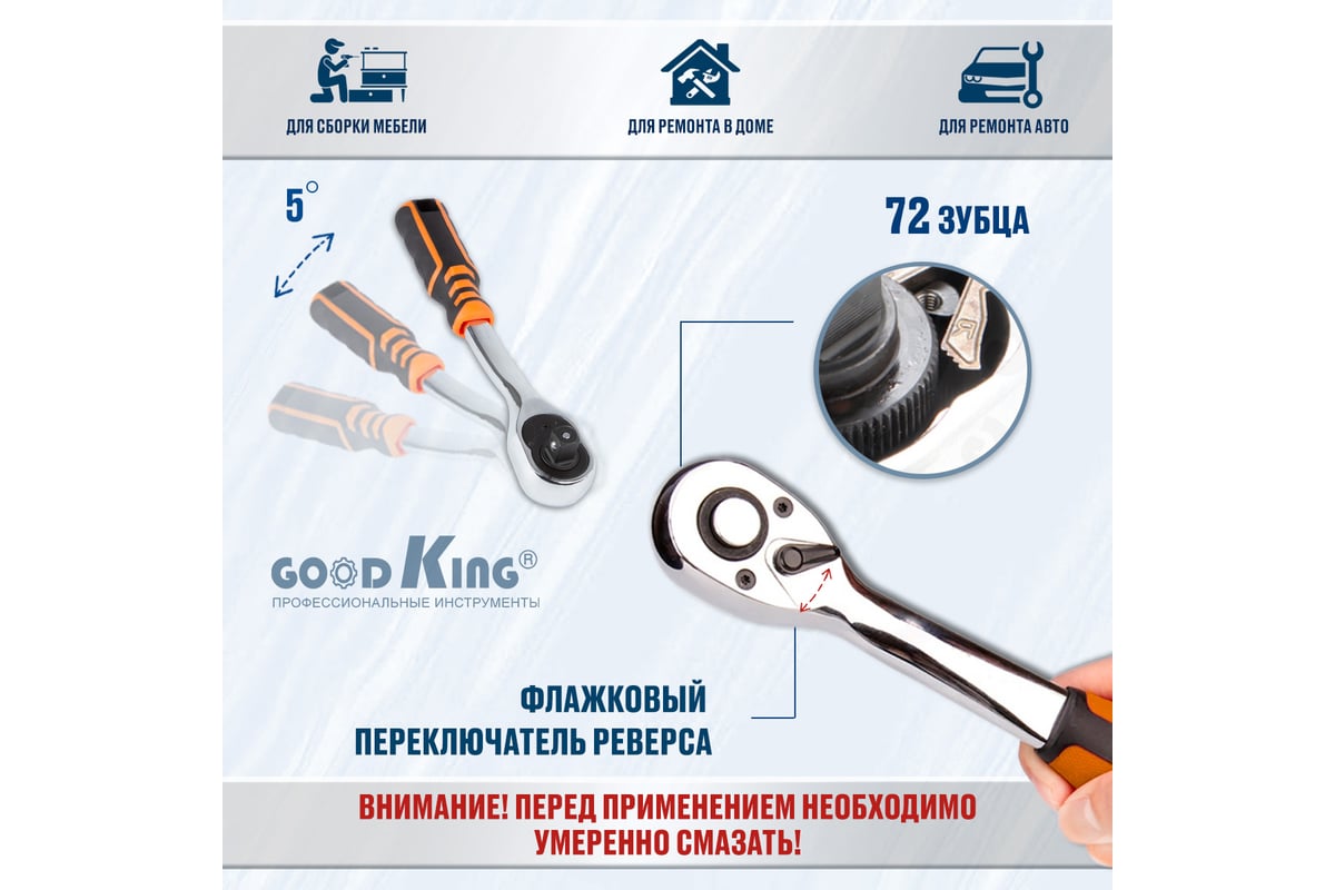 Набор многофункциональных инструментов GOODKING 141 предмет M-10141