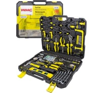 Набор инструментов WMC TOOLS 168 предметов 1/4'', 3/8'(6гр)'(4-19мм) WMC-30168(48125)