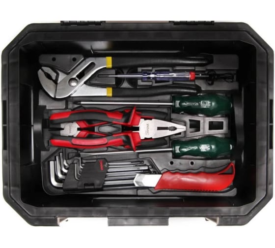 Набор инструментов универсальный WMC TOOLS 7 предметов (набор шестигранников,отвертка-2 шт,отвертка индикаторная,пассатижи переставные, кусачки,нож)в лотке WMC-50707WMC(47654)