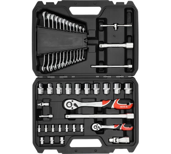 Набор инструментов YATO 1/4, 1/2, 41 предмет YT-38742