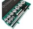 Набор торцевых головок GARWIN 1", 6 гр., 14 пр., 36-80 мм 644040-6 2