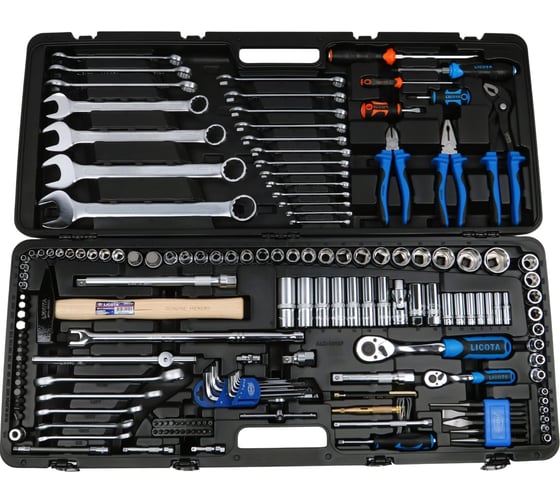Набор инструмента Licota 1/4 и 1/2, 167 предметов ALK-8023F