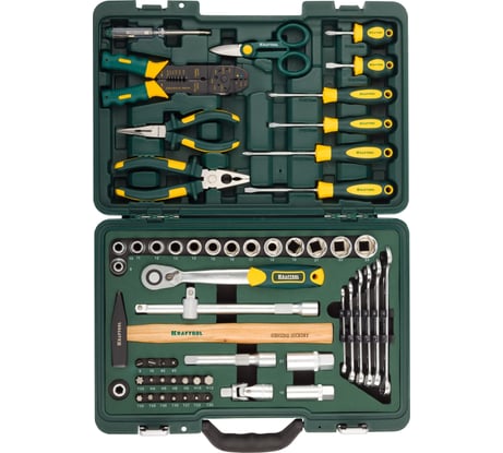 Набор KRAFTOOL "INDUSTRY" слесарно-монтажный инструмент, 59 предметов 27977-H59