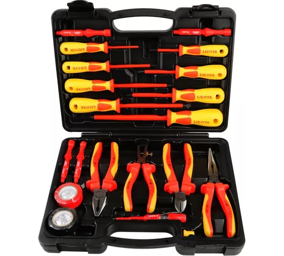 Набор диэлектрических инструментов Licota VDE 19 предметов ASD-CVS105K