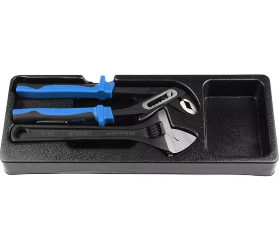 Набор переставные клещи и разводной ключ Licota в ложементе ACK-384012