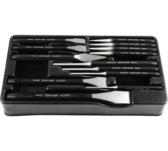 Набор ударно-режущего инструмента Licota в ложементе, 13 пр. ACK-274006